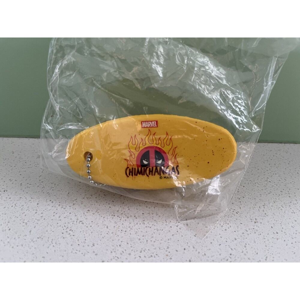 Marvel Deadpool Chimichanga Keychain Club Merc Loot Crate Exclusive Comic Style